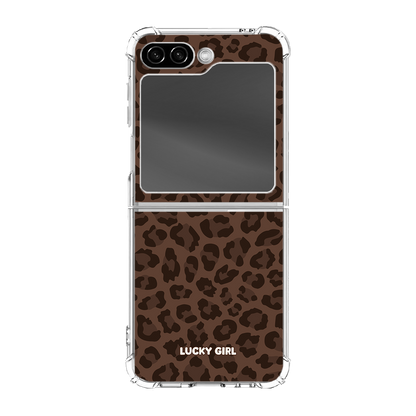 Espresso Leopard Clear Case Insert