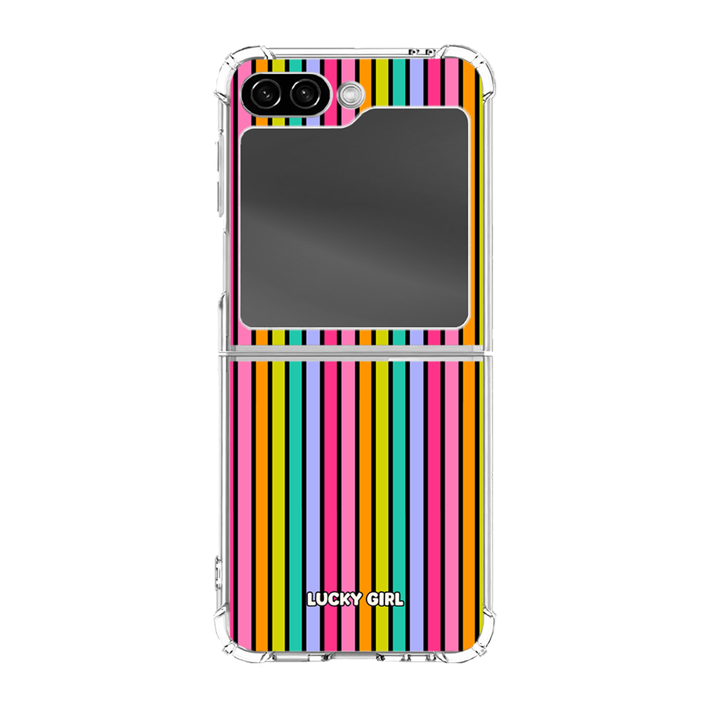 Rainbow Stripes Clear Case Insert
