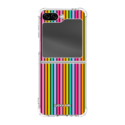 Rainbow Stripes Clear Case Insert