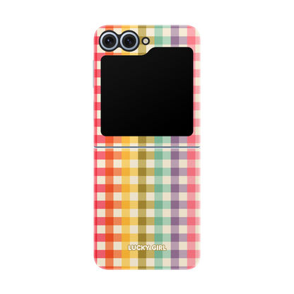 Rainbow Gingham Phone Case