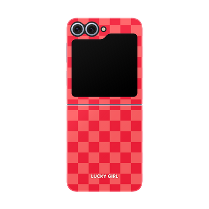 Vermillion Checkers Phone Case