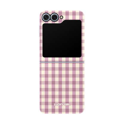 Plum Gingham Phone Case