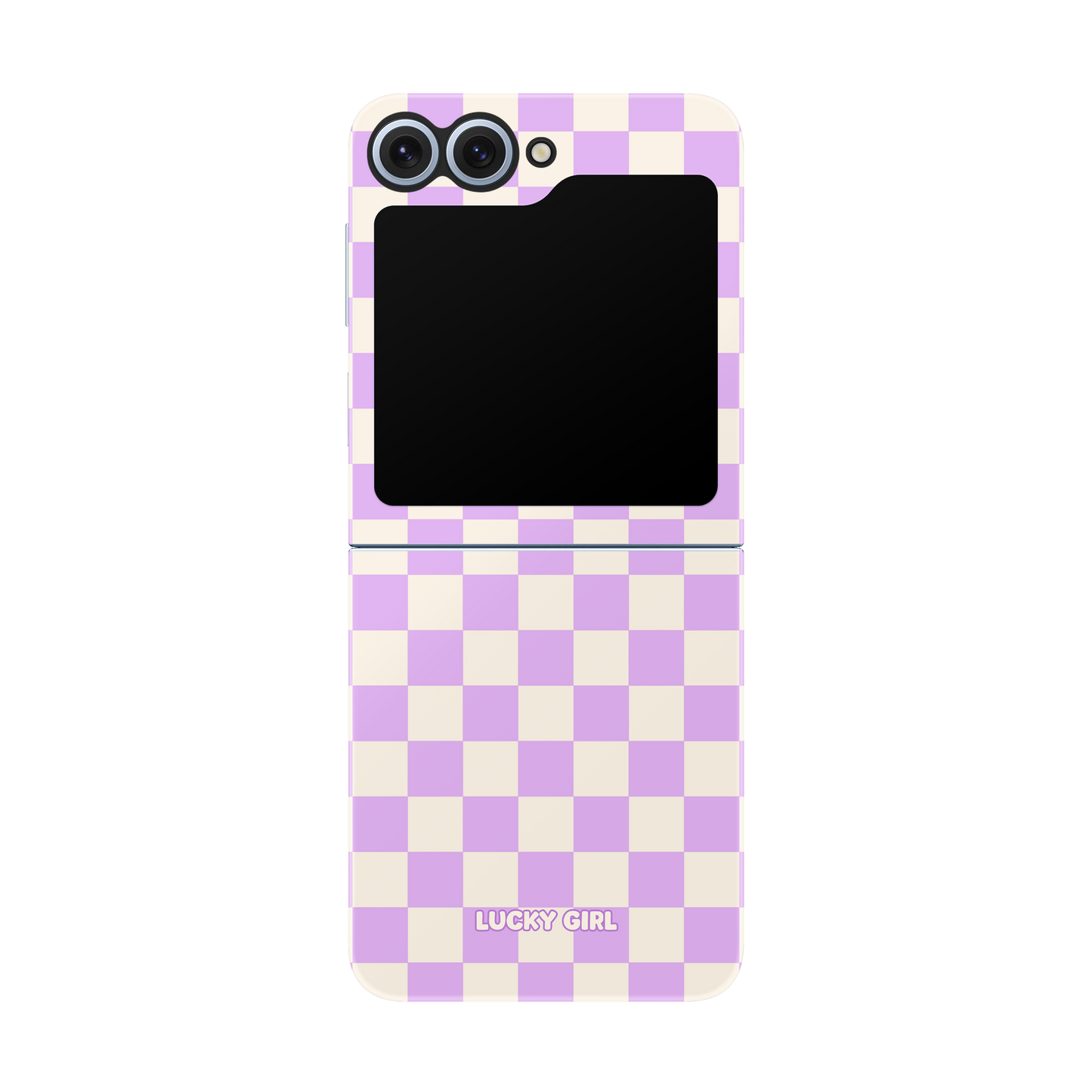 Lilac Checkers II Phone Case