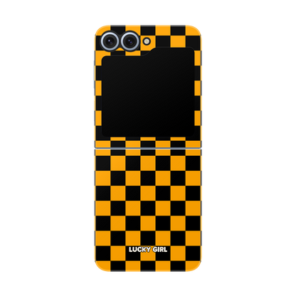 Creamsicle Checkers Phone Case