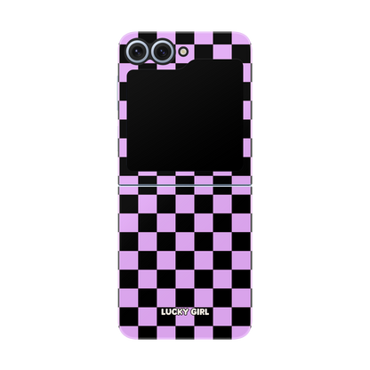 Lavender Checkers Phone Case