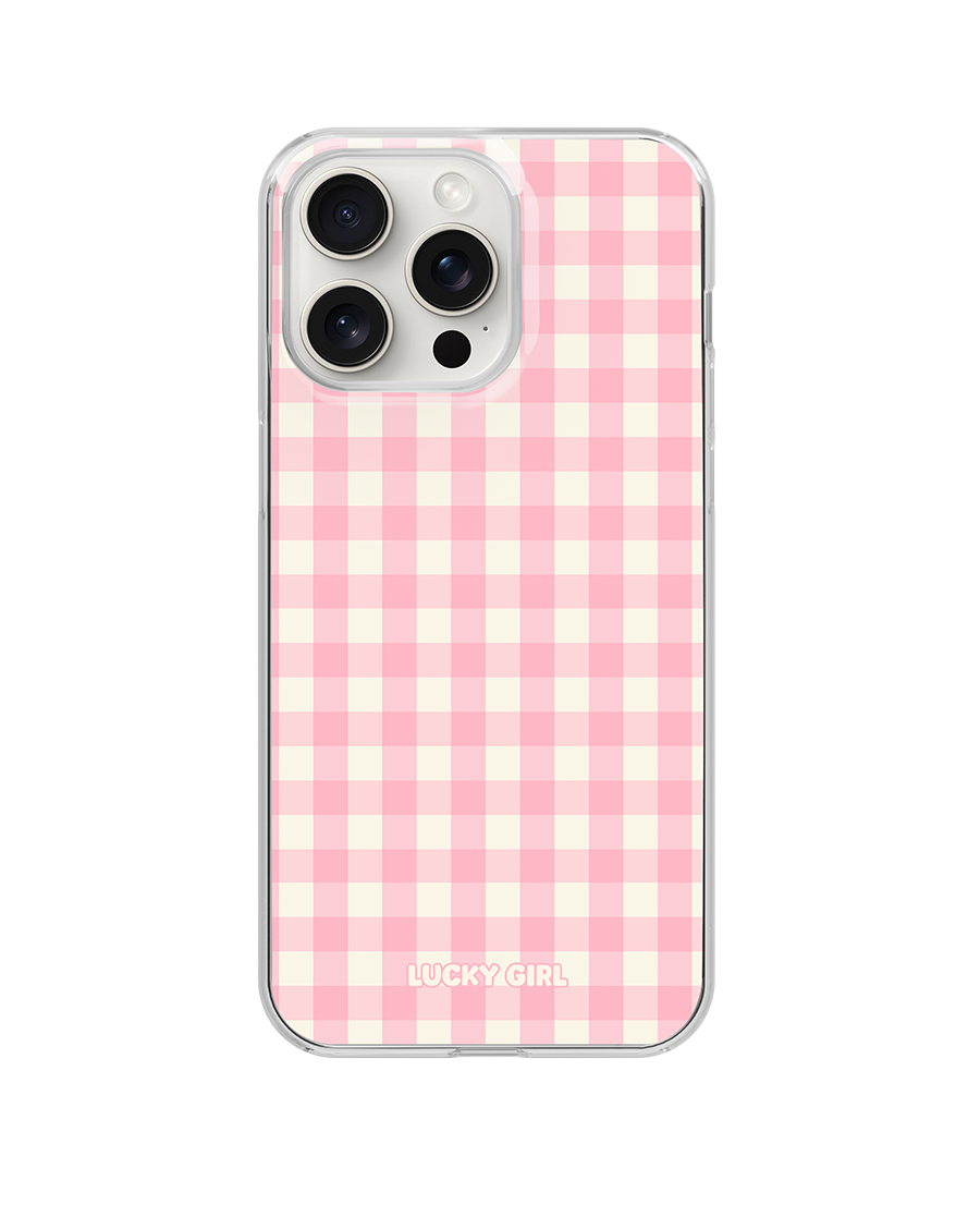 Cupcake Gingham Clear Case Insert