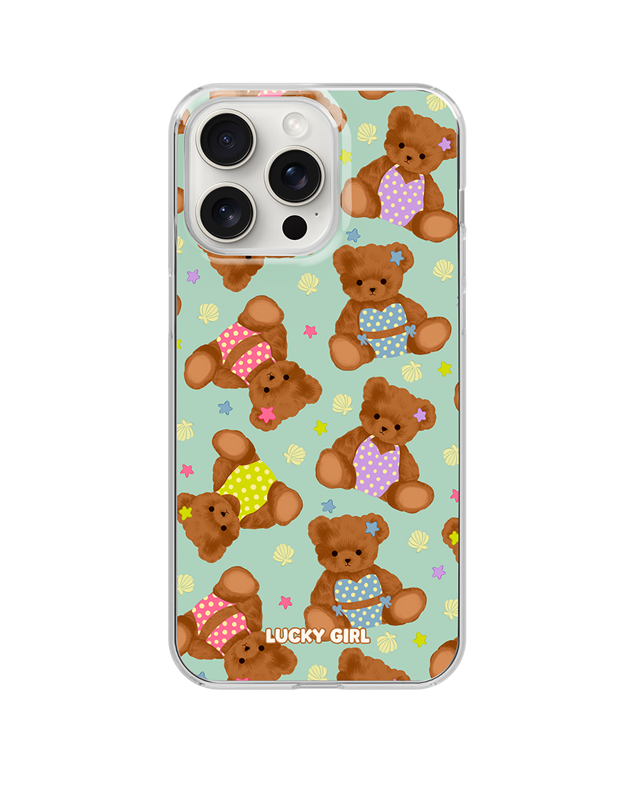 Teddy Beach Clear Case Insert