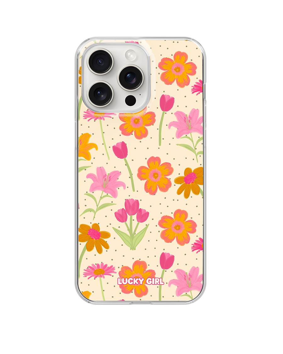 Polka Petals Clear Case Insert
