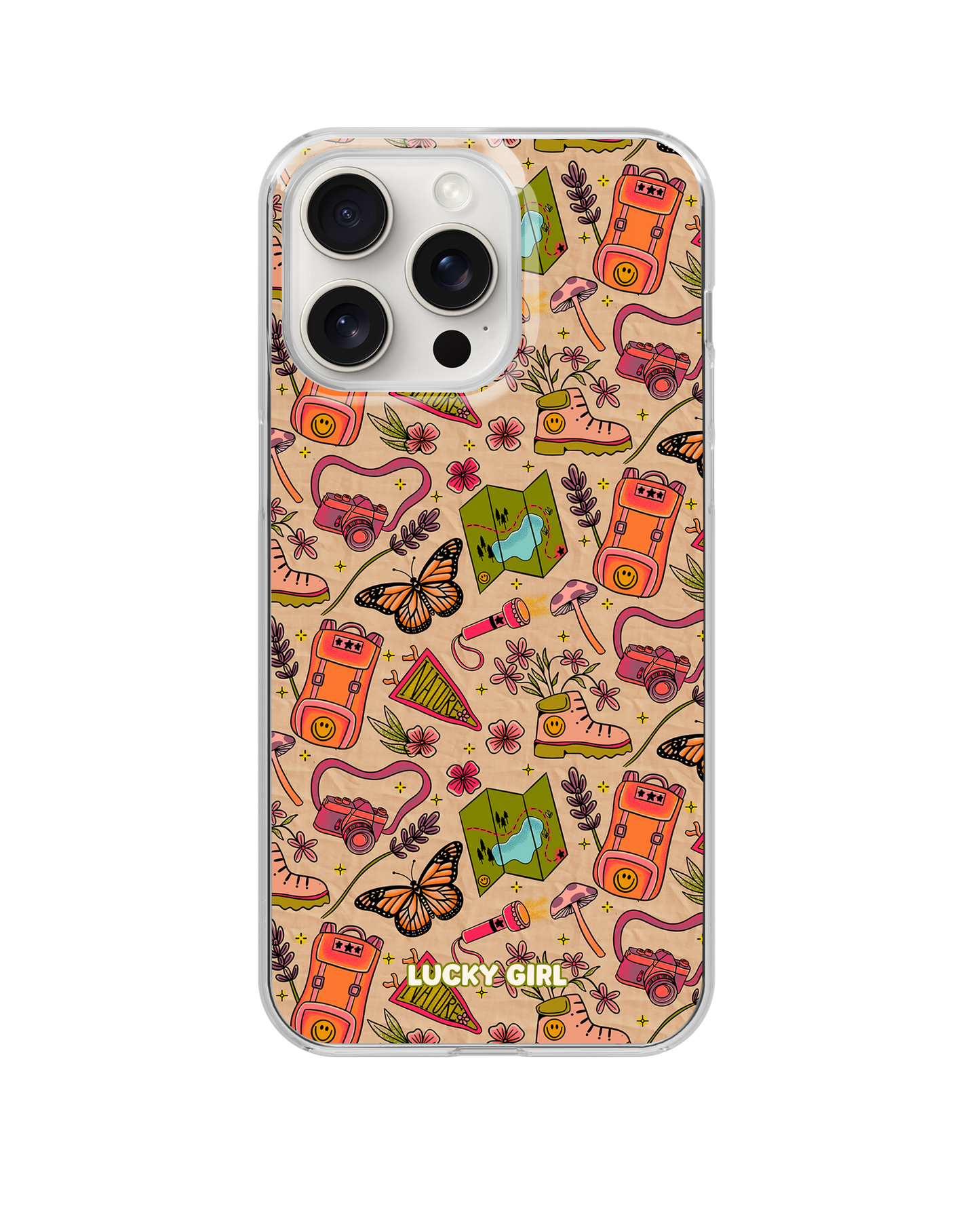 Happy Camper Clear Case Insert