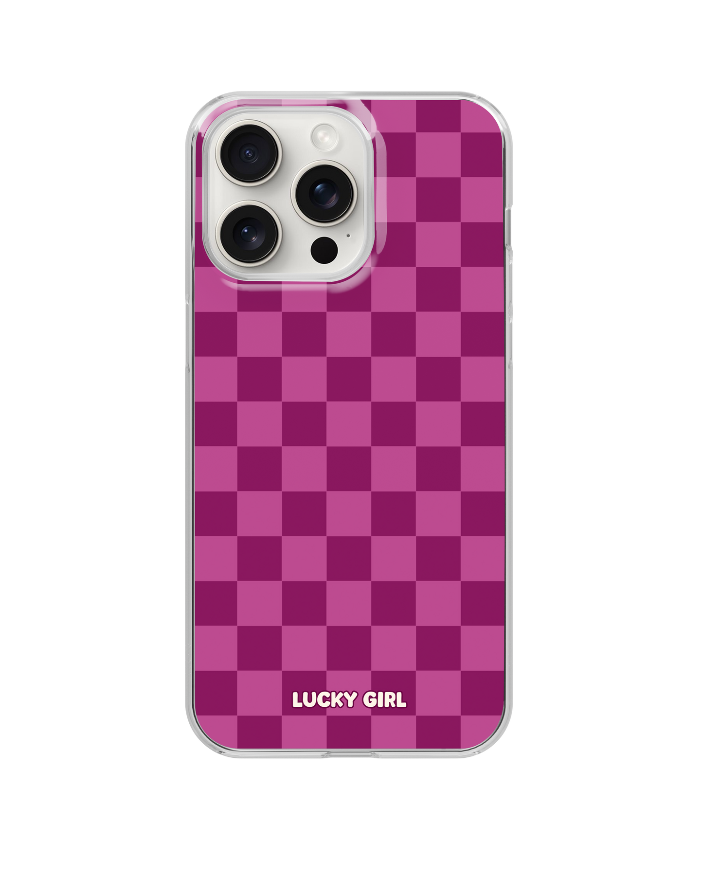 Velvet Checkers Clear Case Insert
