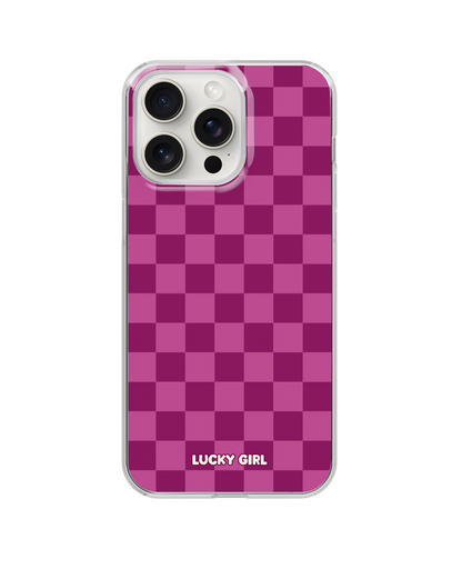 Velvet Checkers Clear Case Insert