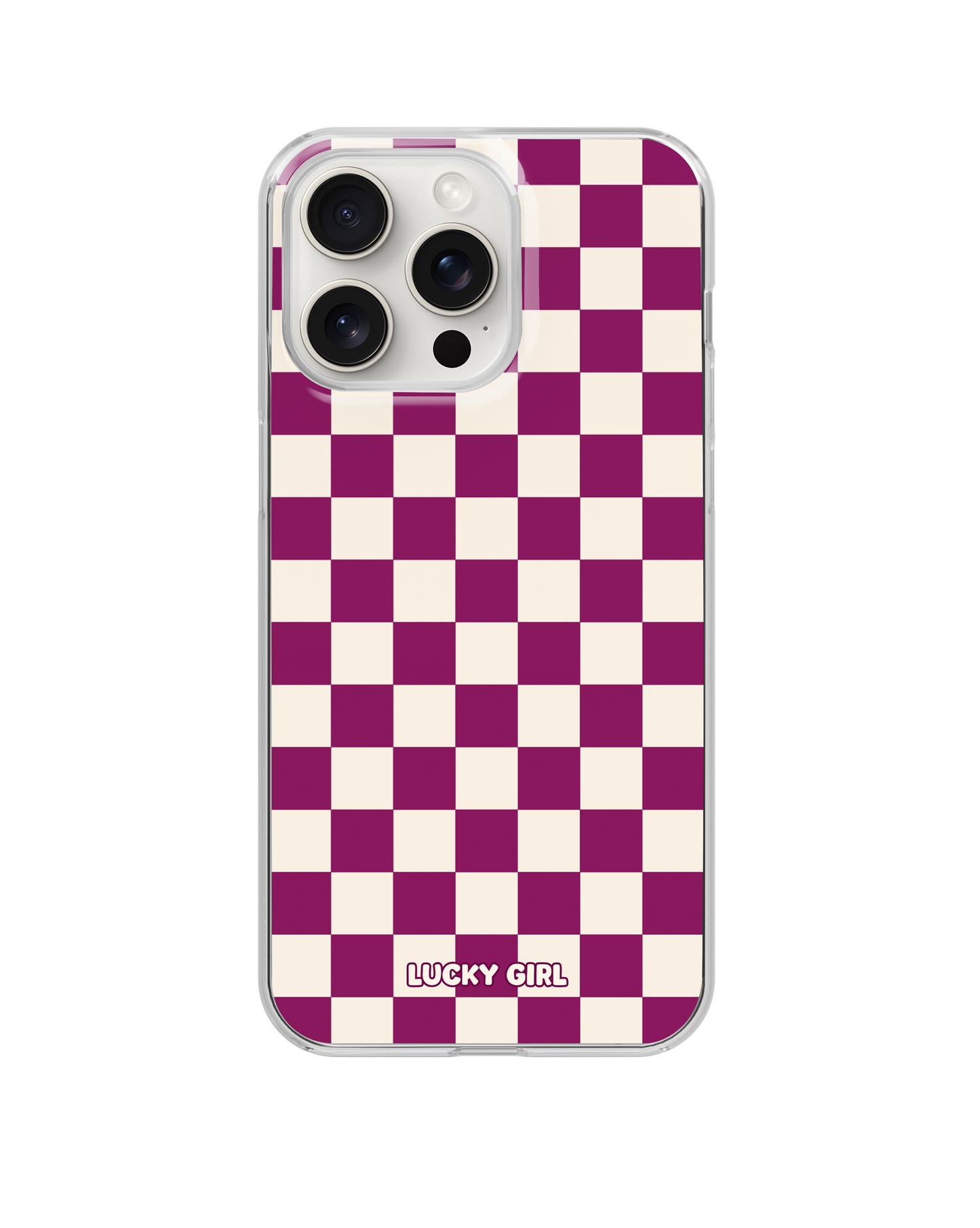 Velvet Checkers II Clear Case Insert