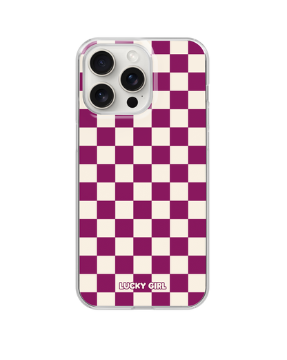 Velvet Checkers II Clear Case Insert
