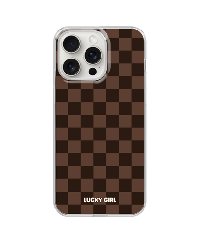 Espresso Checkers Clear Case Insert