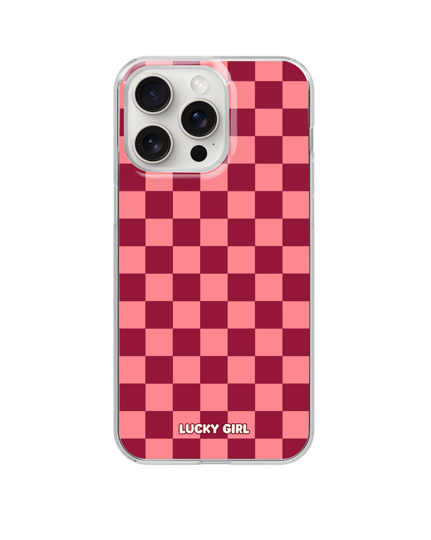 Love Checkers Clear Case Insert