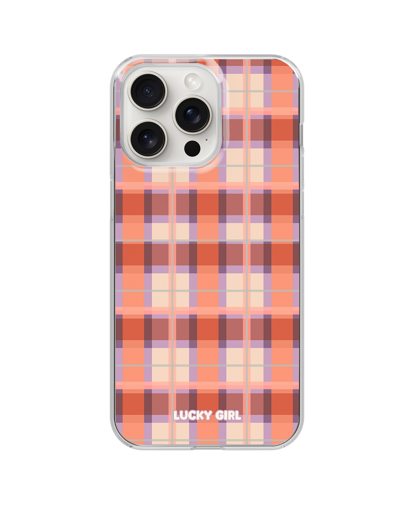 Jelly Bean Plaid Clear Case Insert