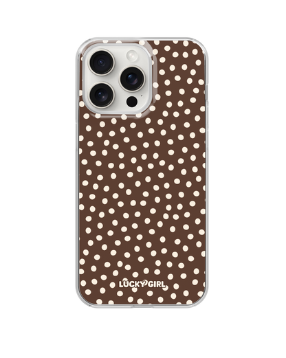 Espresso Dots Clear Case Insert