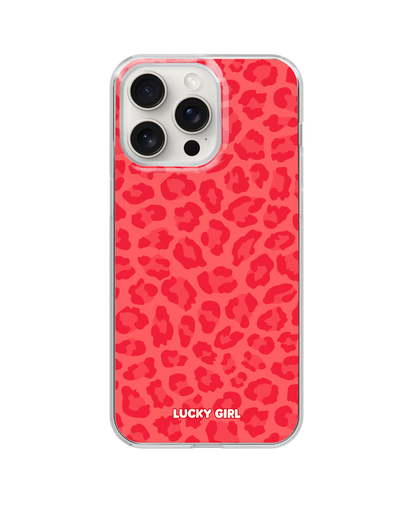 Vermillion Leopard Clear Case Insert