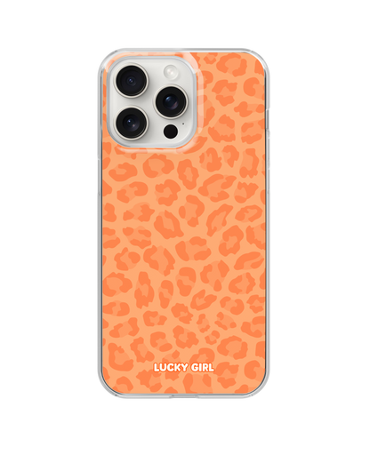 Tangerine Leopard Clear Case Insert