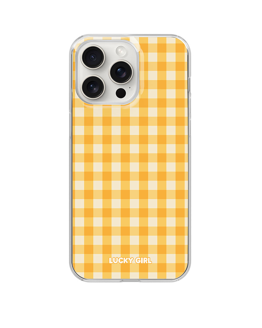 Sunshine Gingham Clear Case Insert