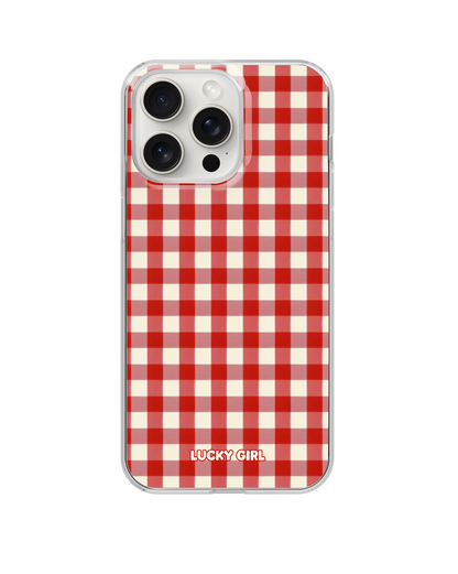 Apple Gingham Clear Case Insert