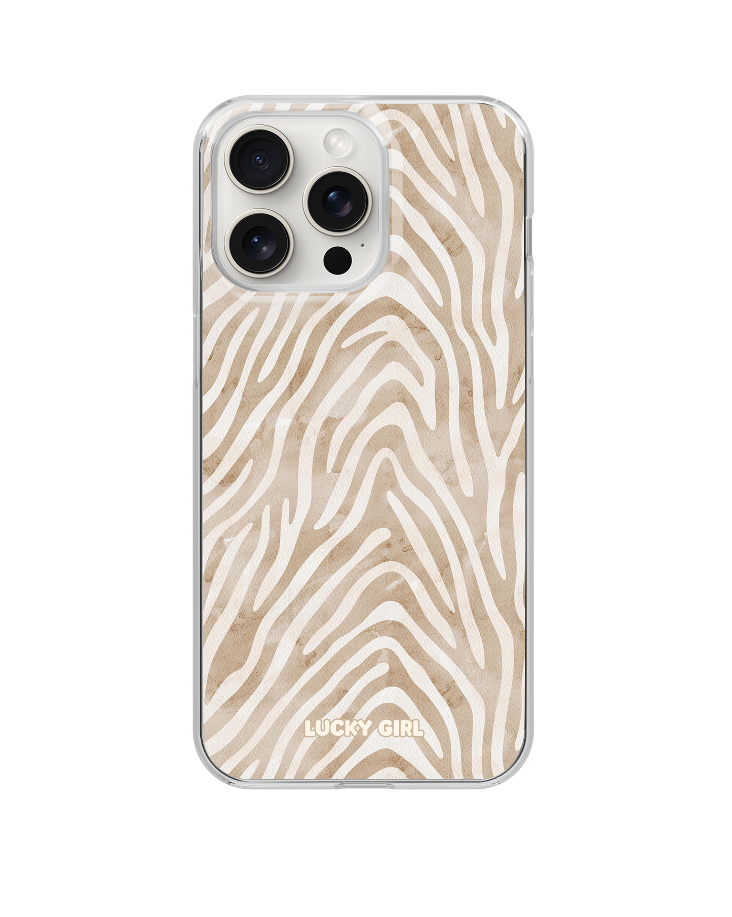 Sandstone Zebra Clear Case Insert