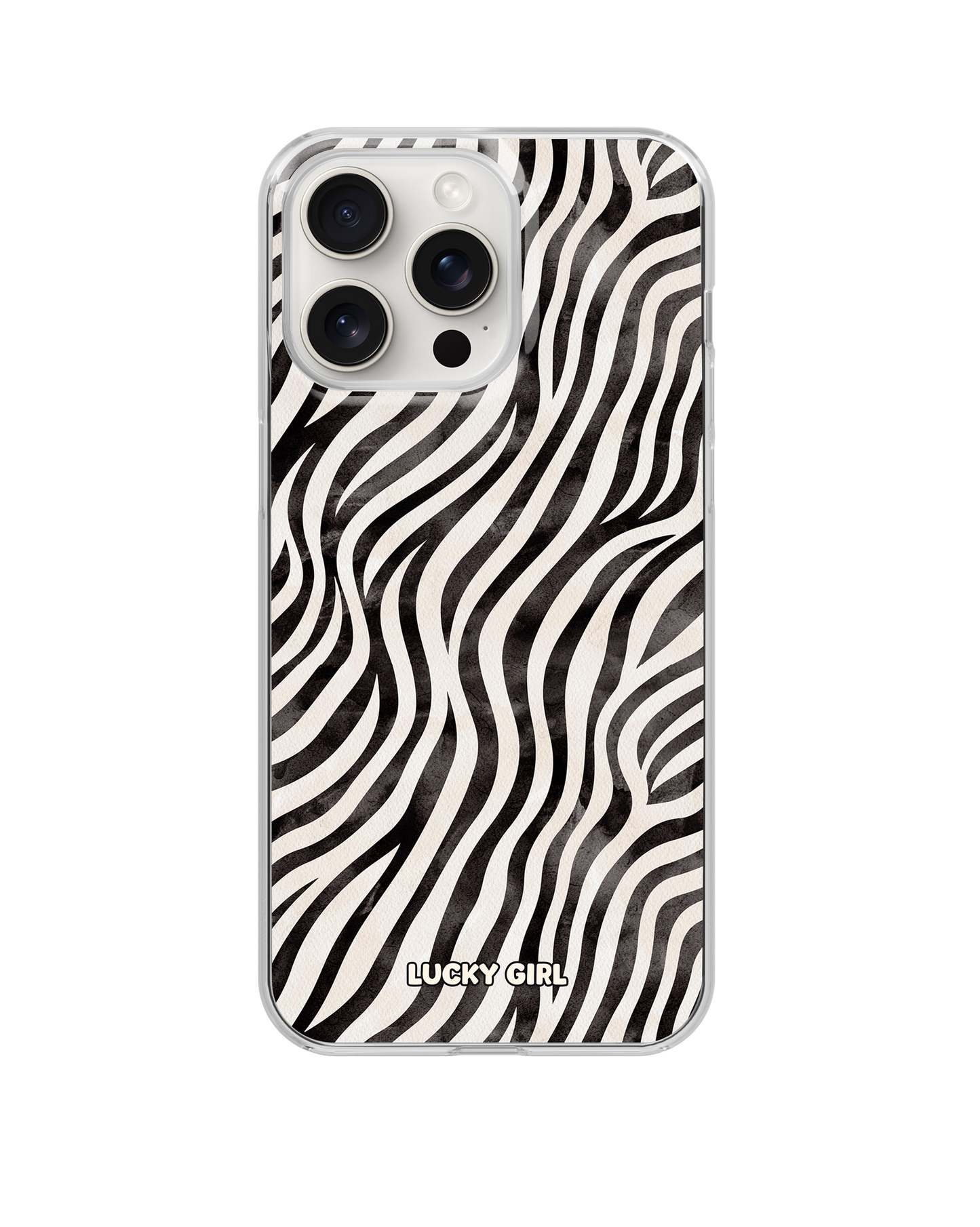 Classic Zebra Clear Case Insert