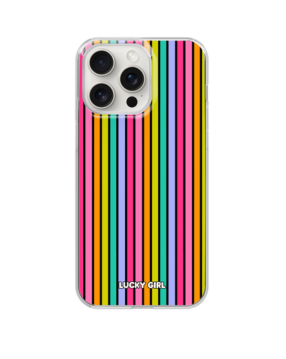 Rainbow Stripes Clear Case Insert