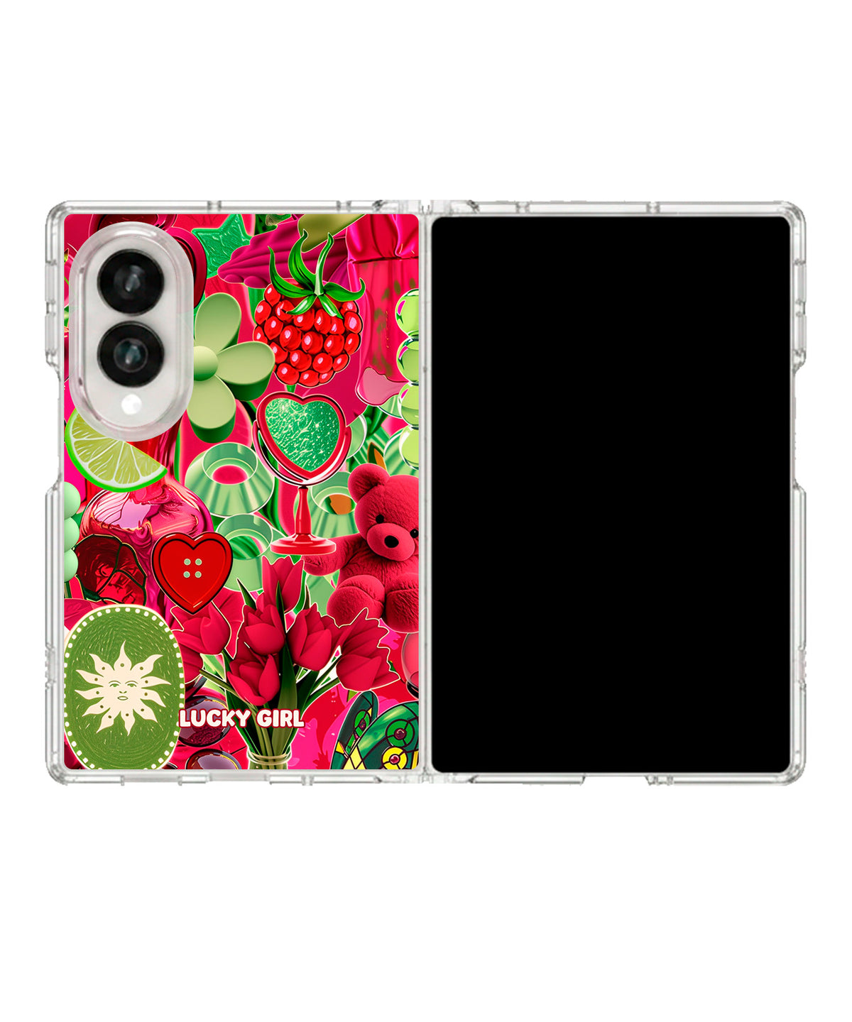 Berry Limeade Clear Case Insert Galaxy Z Fold 8 (wide)