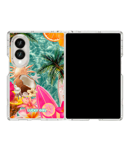 Coconut Coast Clear Case Insert Galaxy Z Fold 8 (wide)