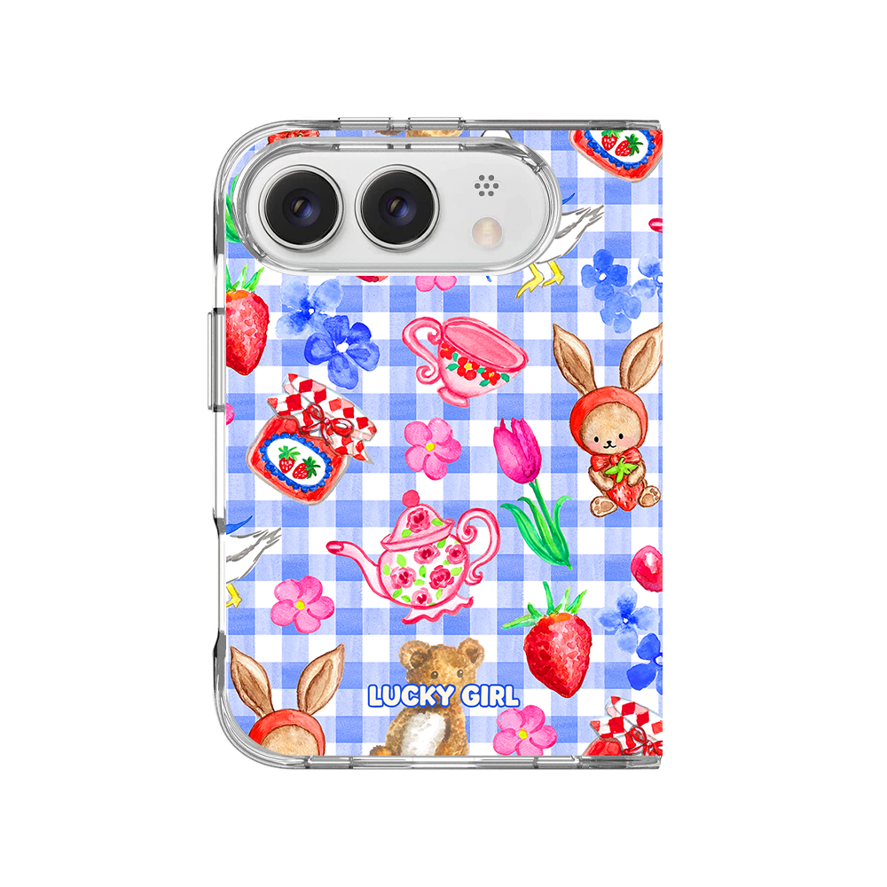 Gingham Goose Clear Case Insert iPhone Duo