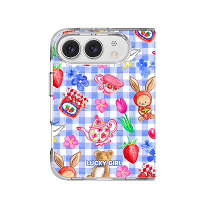 Gingham Goose Clear Case Insert iPhone Duo