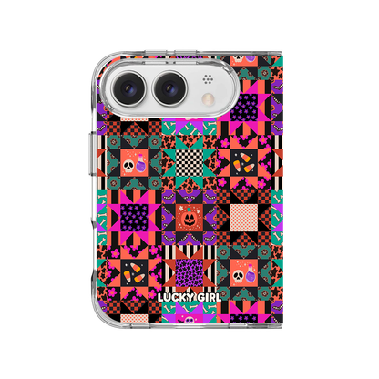 Patchwork Fright Clear Case Insert iPhone Duo