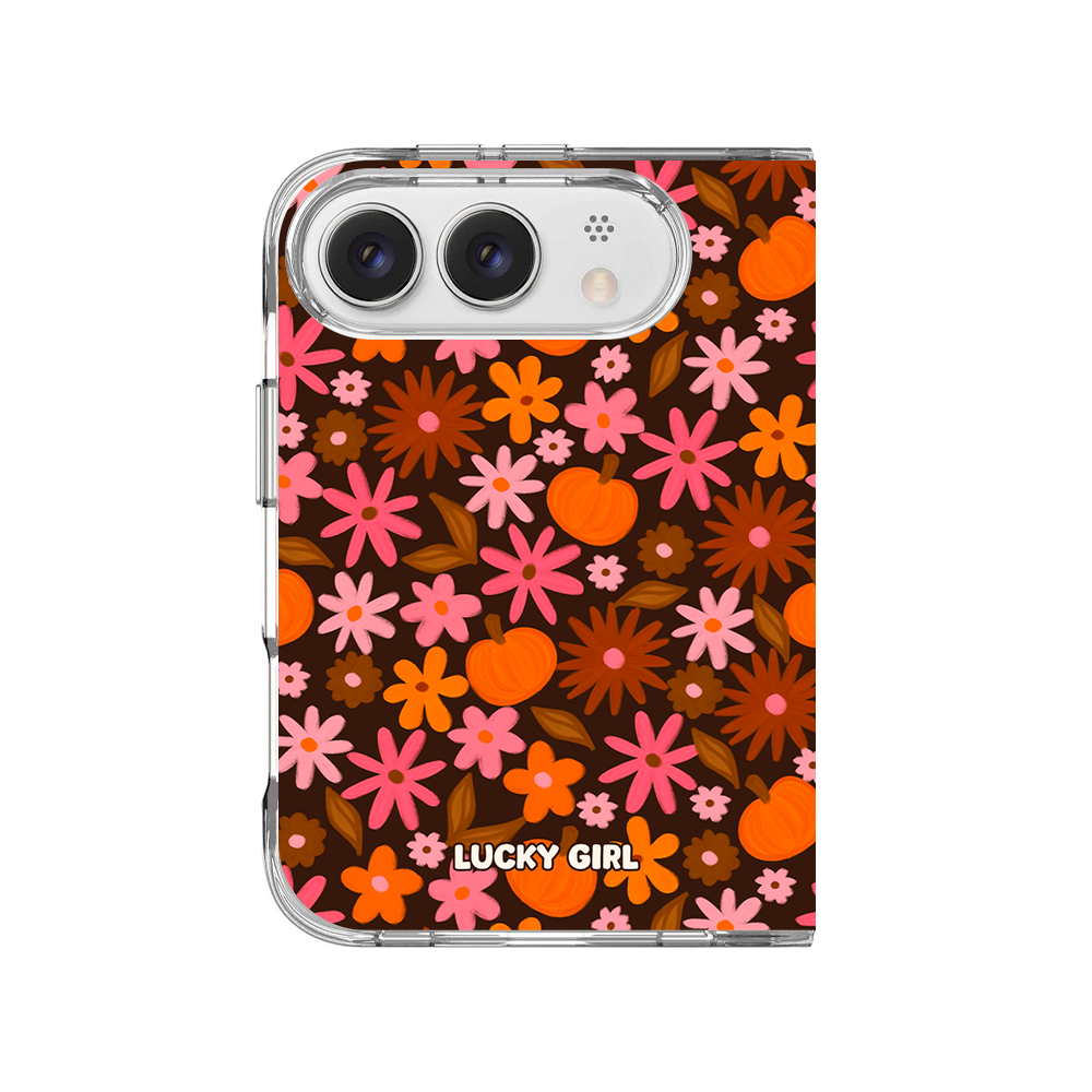 Petals & Pumpkins Clear Case Insert iPhone Duo