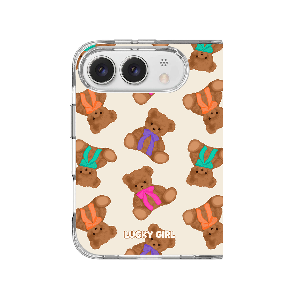 Teddy Ties Clear Case Insert iPhone Duo