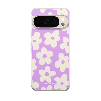 Lavender Big Blooms Clear Case Insert
