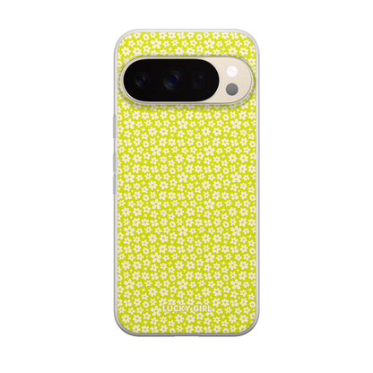 Electric Lime Little Blooms Clear Case Insert