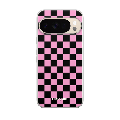 Bubblegum Checkers Clear Case Insert
