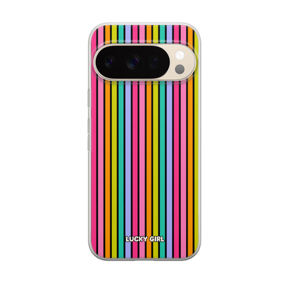 Rainbow Stripes Clear Case Insert