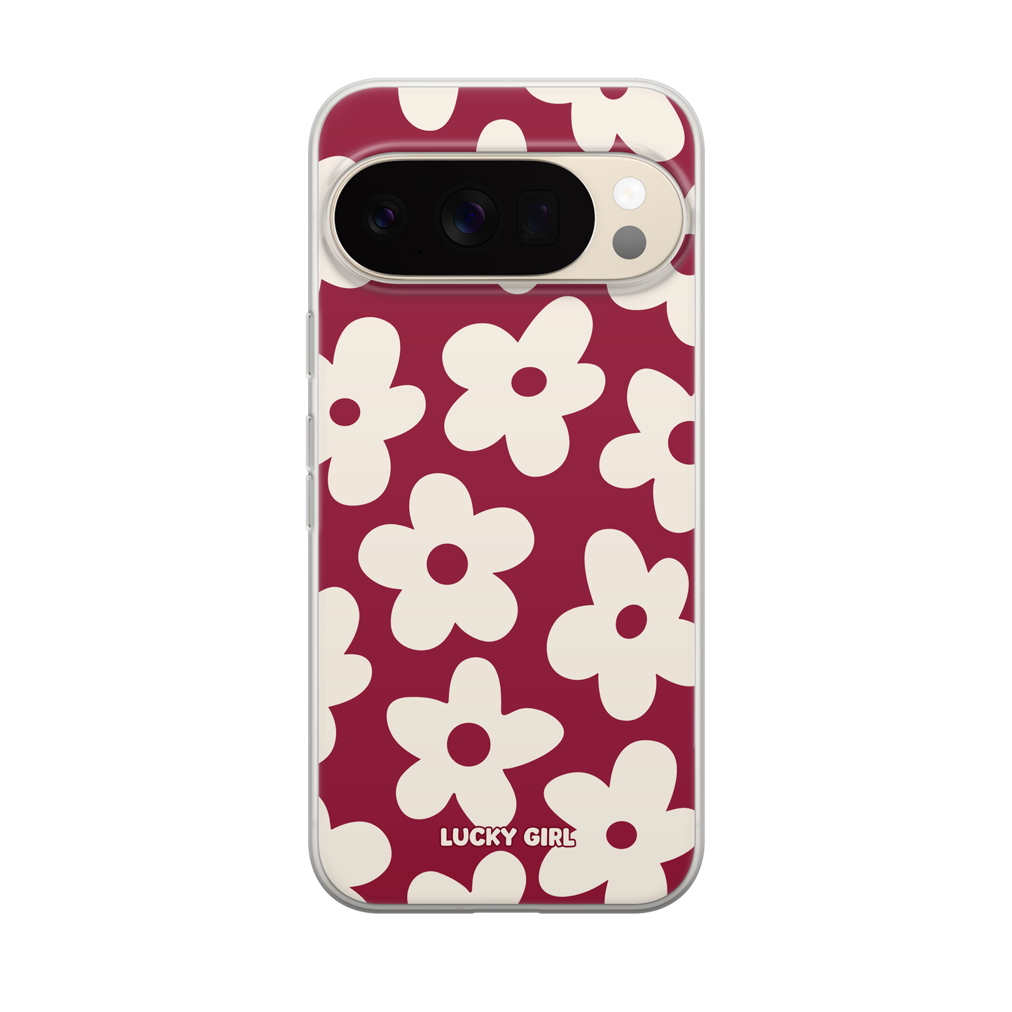 Black Cherry Big Blooms Clear Case Insert
