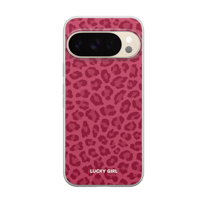 Black Cherry Leopard Clear Case Insert