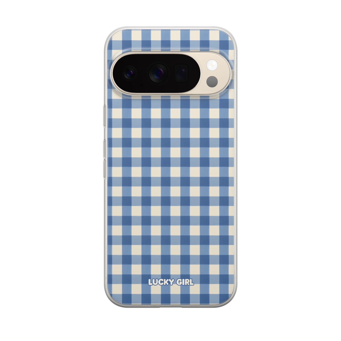 Blueberry Gingham Clear Case Insert