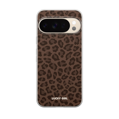 Espresso Leopard Clear Case Insert