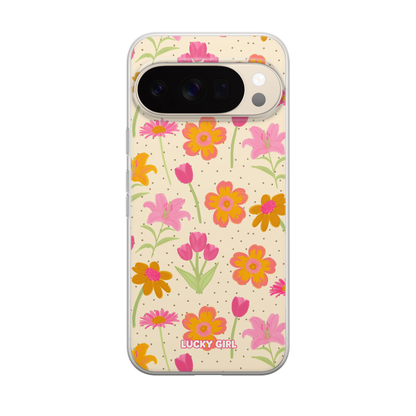 Polka Petals Clear Case Insert