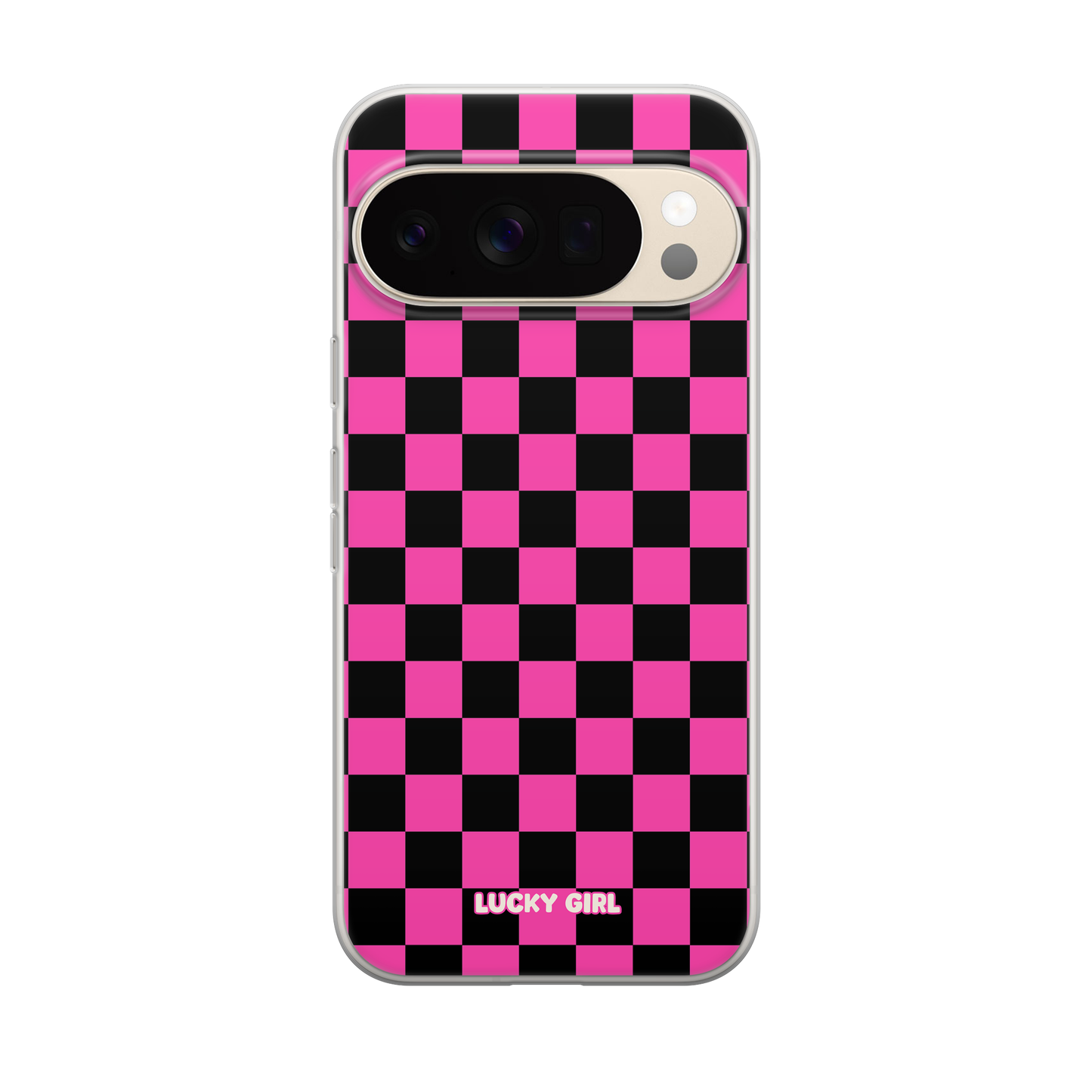 Raspberry Checkers Clear Case Insert