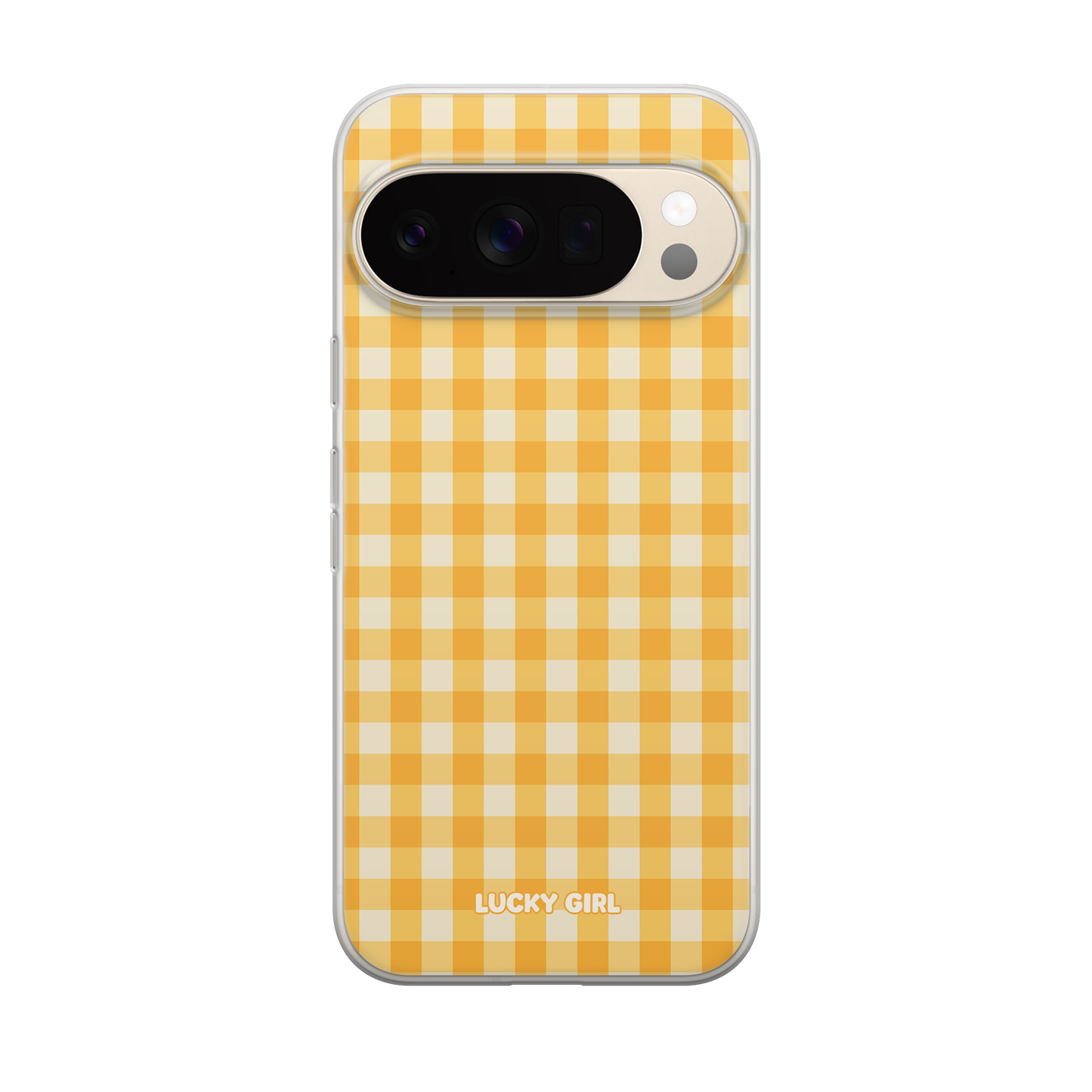 Sunshine Gingham Clear Case Insert