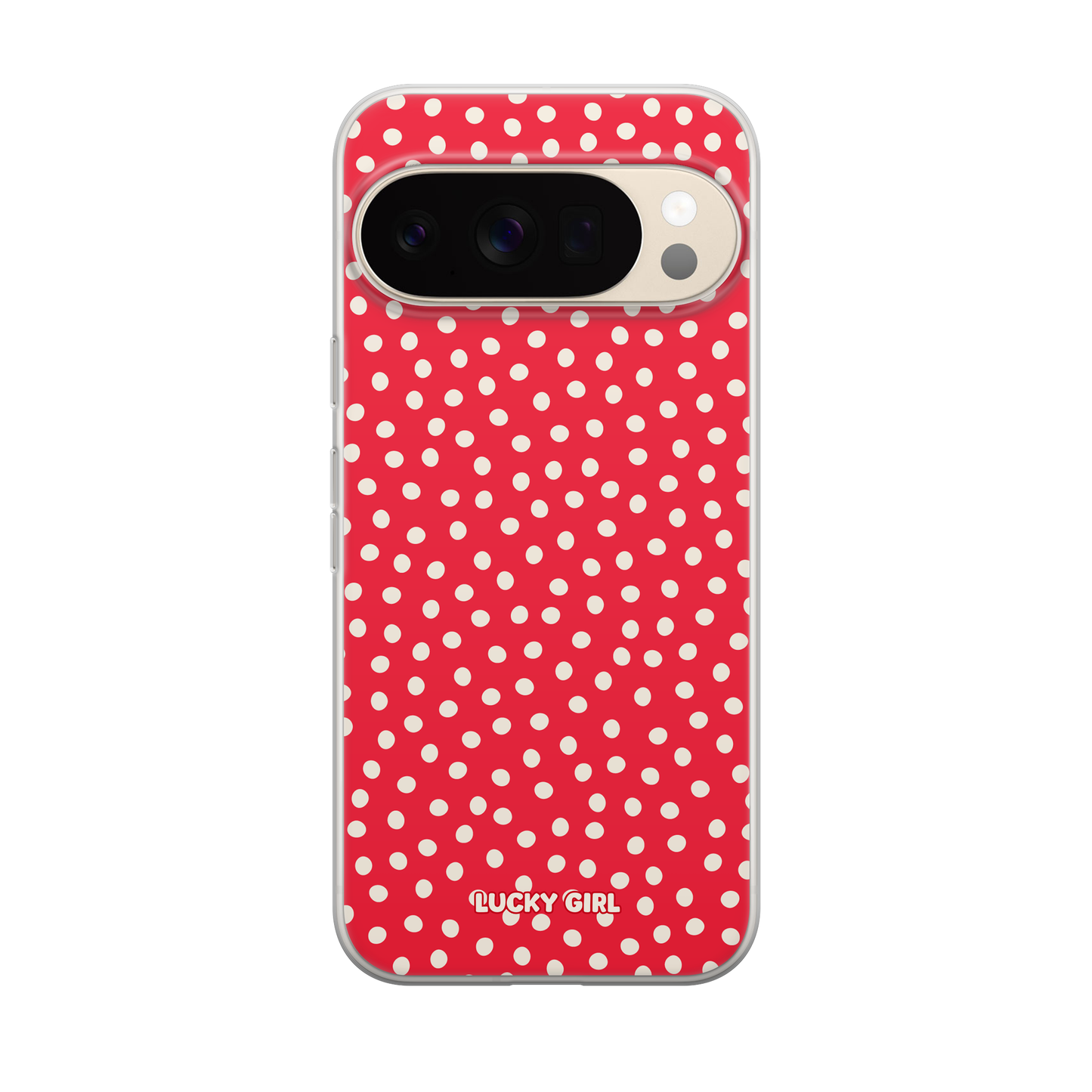 Vermillion Dots Clear Case Insert