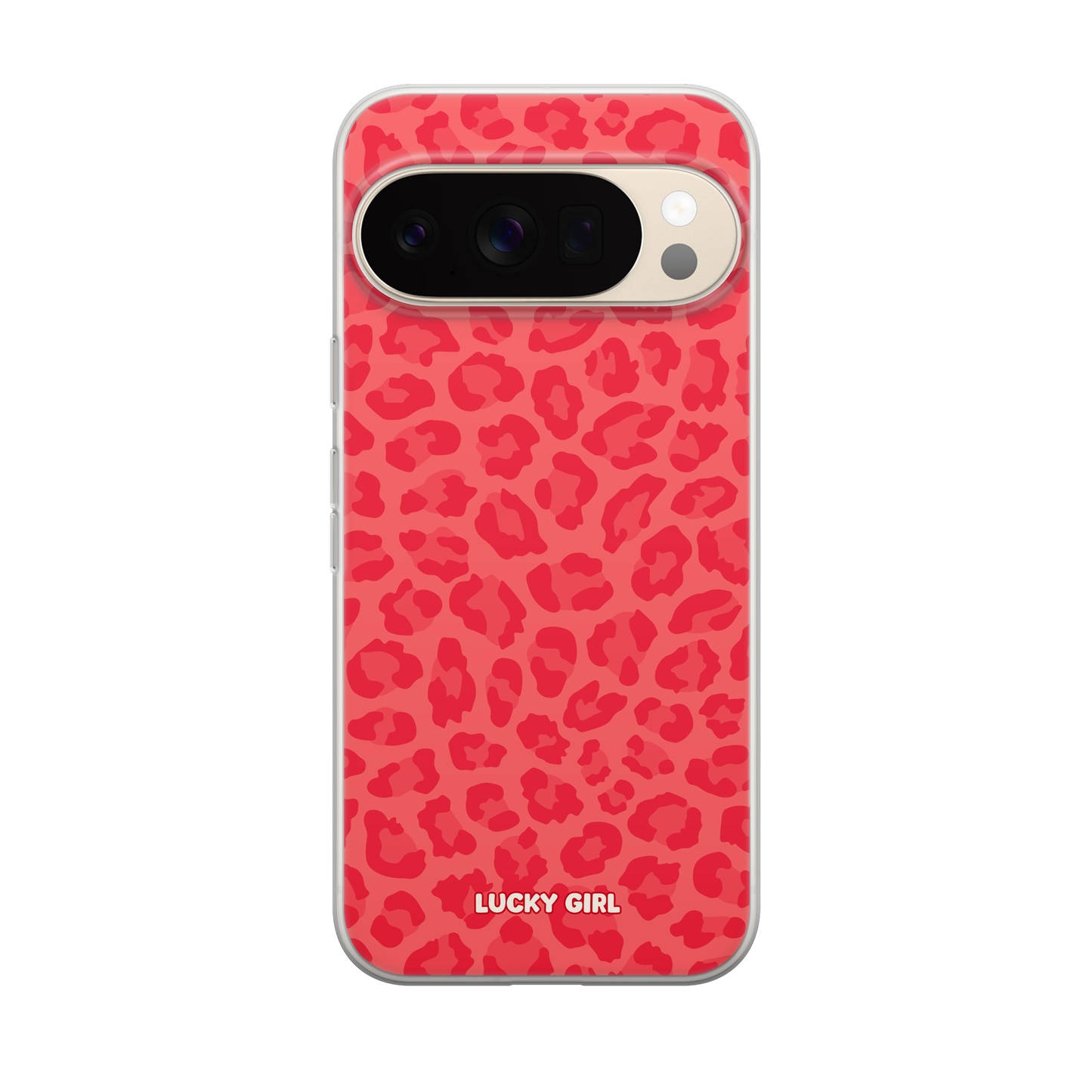 Vermillion Leopard Clear Case Insert