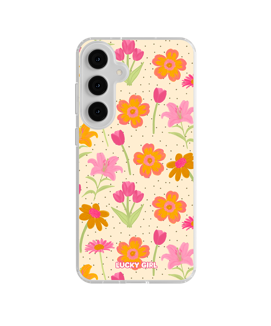 Polka Petals Clear Case Insert