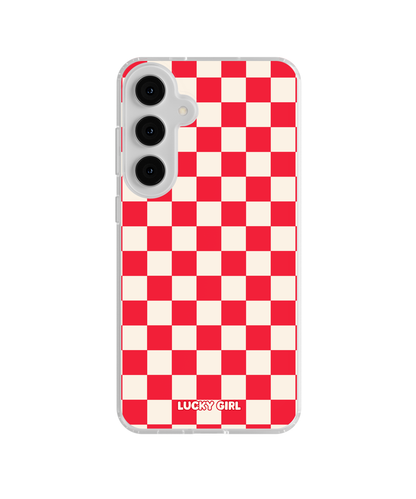 Vermillion Checkers II Clear Case Insert